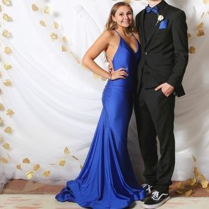 Jessica angel royal blue prom dress